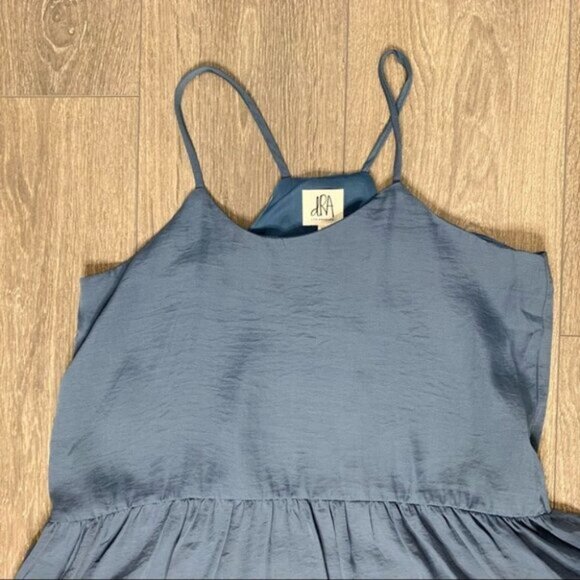 Anthropologie dRA Sham Top Blouse Blue Camisole Peplum Ruffle Size XS - Picture 4 of 13